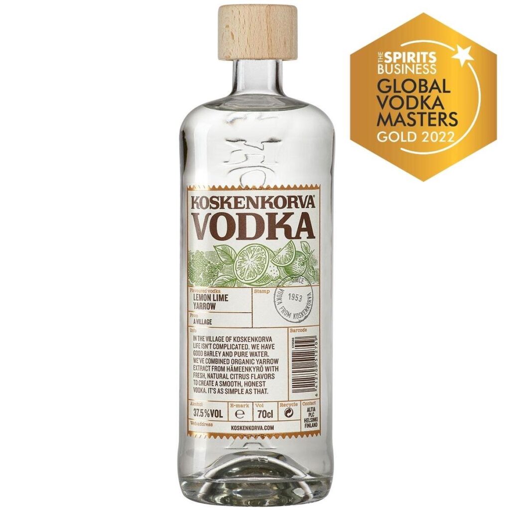 Koskenkorva Lemon Lime Yarrow Vodka vodka au citron